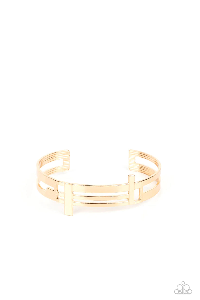 Barred Lines - Gold (Mens)